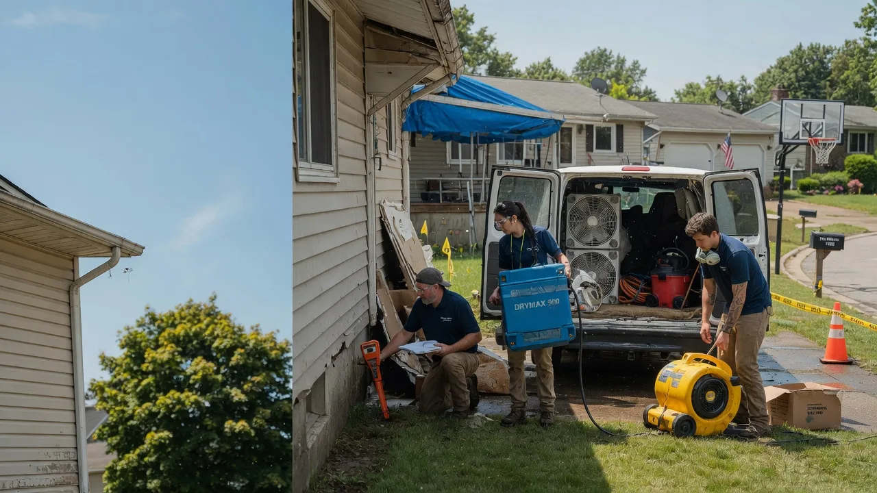 Ceiling Leak Cleanup in Jessup, PA near me